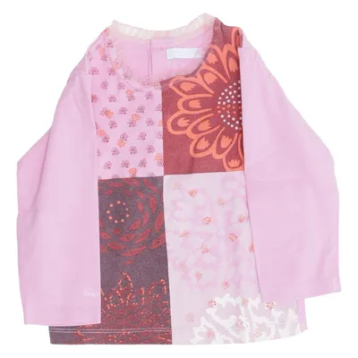 Langærmet t-shirt (Pink, Flerfarvet) fra Obaïbi Bomuld, Elastan