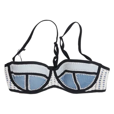 Haut de bikini (Bleu, Blanc, Noir) de Triangl