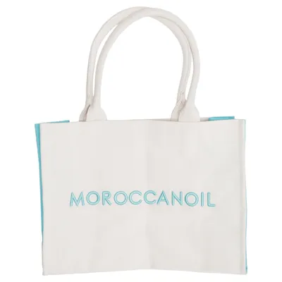 Canvas bag (Beige, Turquoise) from Moroccanoil