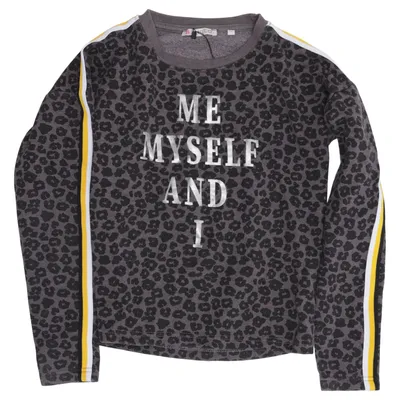 Sweatshirt (Sort, Lilla) fra A Punto. Bomuld, Elastan