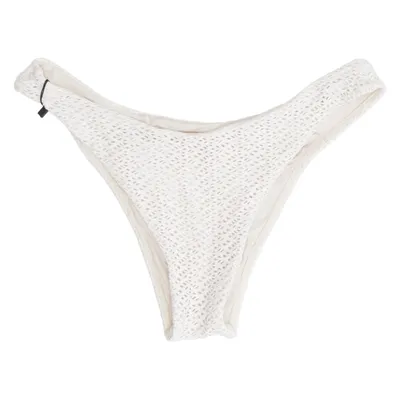 Bikini bottom (White) from Monday Swimwear Elastane, Polyamide