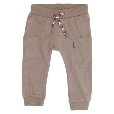 Sweatpants (Brun) fra Noppies Elastan, Økologisk bomuld