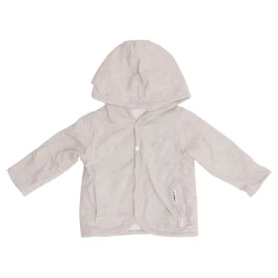 Hoodie (Beige) from Noppies Elastane, Organic cotton