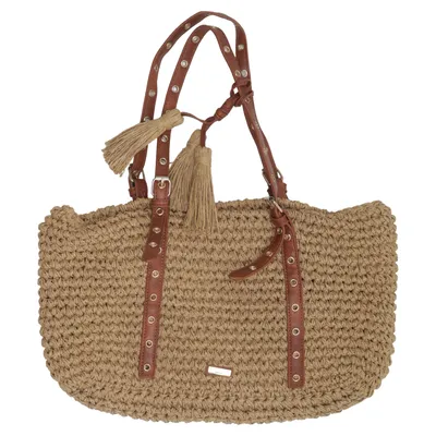 Strandtasche (Beige, Braun) von Cromia