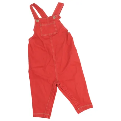 Dungarees (Red) from Petit Bateau Cotton, Elastane