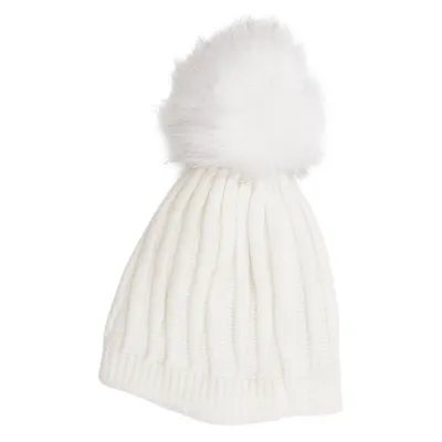 Bobble hat (White) from Liu Jo Polyester, Wool