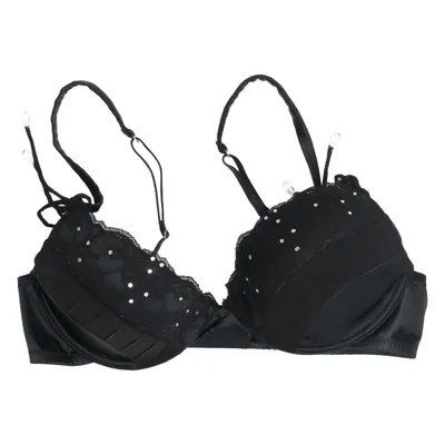 Bra (Black) from Pleasure State Couture Elastane, Polyester, Polyurethane