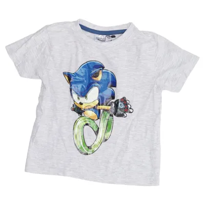 T-shirt (Gris, Multicolore) de Sonic Coton, Polyester