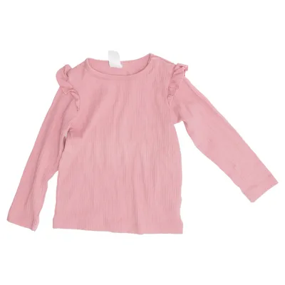 Long sleeve T-shirt (Pink) from H&M Cotton, Elastane
