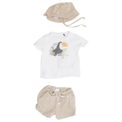 Sæt (Hvid, Beige) fra Baby C&A Bomuld