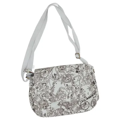 Shoulder-bag (Blue, Black, White) from Blutsgeschwister Cotton, Polyester, Polyurethane