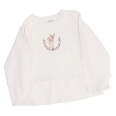 Long sleeve T-shirt (Pink) from Fixoni Cotton