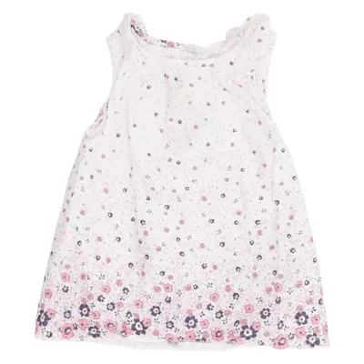 Dress (White, Pink, Multicolored) from Young Dimension Cotton