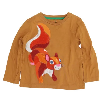 Langærmet t-shirt (Brun, Flerfarvet) fra Mini Boden Bomuld