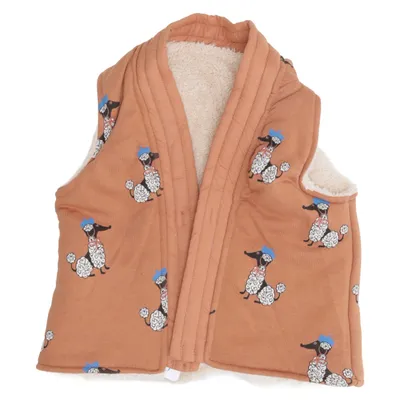 Ytterväst (Brun, Vit, Blå) från Jubel Ekologisk bomull, Polyester