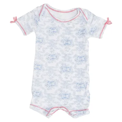 Rompers (Blue, White) from Claesen's Cotton, Elastane