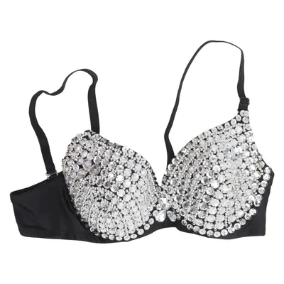 Bra (Black, Silver) from Lesara Cotton, Polyester