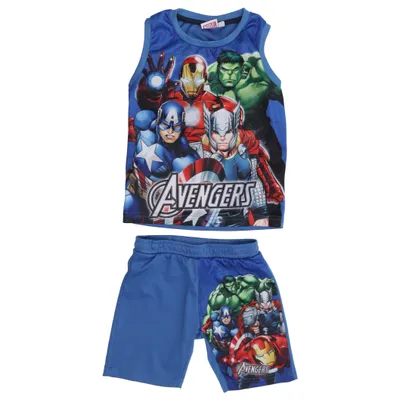 Ensemble (Bleu, Multicolore) de Marvel Avengers Polyester