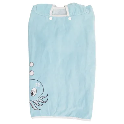Badponcho (Blauw) van Decathlon Katoen