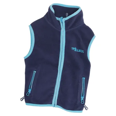 Gilet d'extérieur (Bleu) de Trollkids Polyester