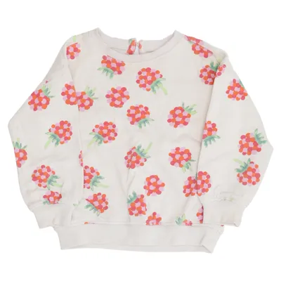 Sweatshirt (Beige, Flerfarvet) fra Hema Økologisk bomuld
