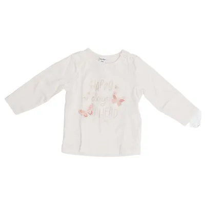 Langærmet t-shirt (Beige) fra Dopo Dopo Baby Bomuld