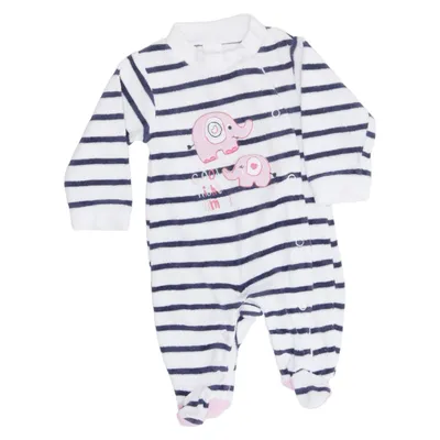 Sparkdräkt (Vit, Blå, Rosa) från Baby Club Bomull, Polyester
