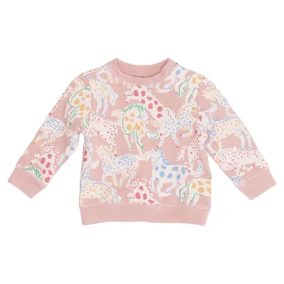 Sweatshirt (Pink, Flerfarvet) fra Stella McCartney Bomuld, Elastan