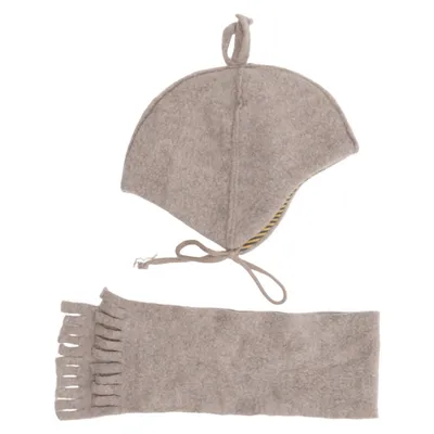 Accessory set (Brun) fra Alana Bomuld, Elastan, Uld