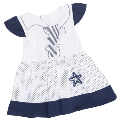 Dress (White, Blue, Multicolored) from Kaxs by KappAhl Cotton, Elastane