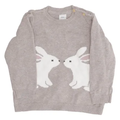 Pull-over (Beige, Blanc) de H&M Coton