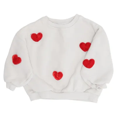 Sweatshirt (White, Red, Multicolored) from Zara