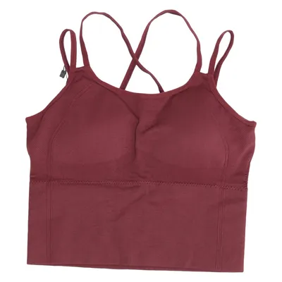 Sports bra (Red) from Born Elastane, Polyamide