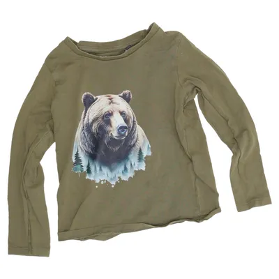 T-shirt à manches longues (Vert) de Two & Two Coton