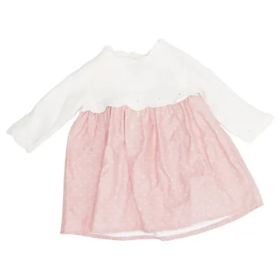 Robe (Blanc, Rose) de Shabby Chic Acrylique, Coton, Polyester
