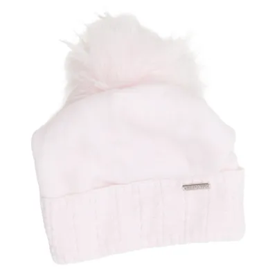 Bonnet à pompon (Rose) de Artex Acrylique, Polyester
