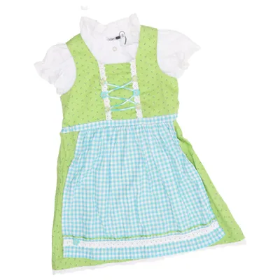 Dirndl (Grön, Blå, Vit) från Stockerpoint Bomull, Polyester
