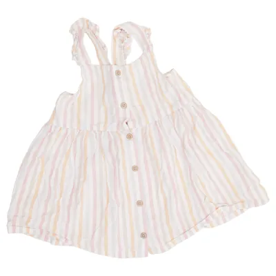 Kjole (Flerfarvet, Hvid) fra H&M Baby Bomuld