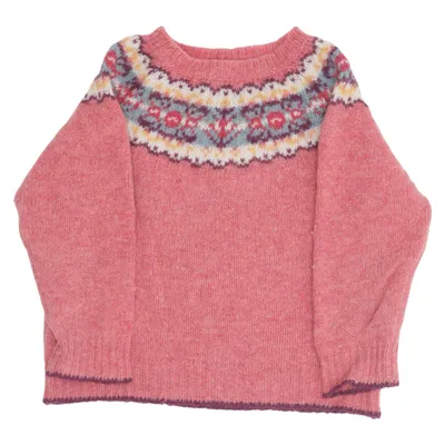 Trui (Roze, Meerkleurig) van Brora Wol