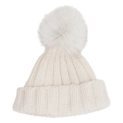 Bobble hat (Beige) from Canadian Classics Wool