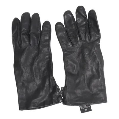 Leather gloves (Black) from Gaucho Leather, Polyester