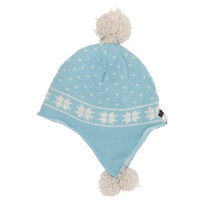 Bobble hat (Blue, White) from Sätila Wool