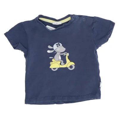 T-shirt (Blå, Gul) fra Salt and Pepper Bomuld, Elastan