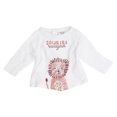 Langærmet t-shirt (Hvid) fra Tao Bomuld