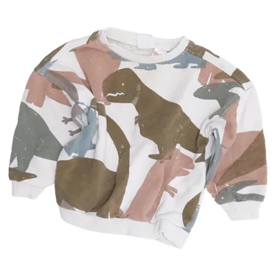 Sweatshirt (White, Multicolored) from Zara Baby Cotton, Polyester