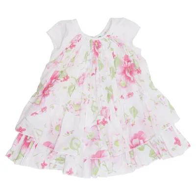 Dress (White, Pink, Green) from United Colors of Benetton