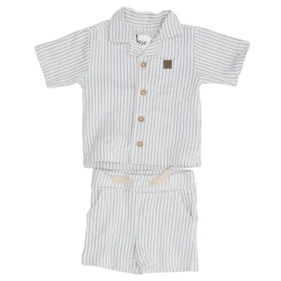 Set (Blue, White) from Dirkje Cotton, Polyester