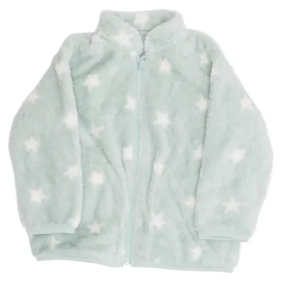 Fleecejacka (Grön, Vit) från Uniqlo Baby Elastan, Återvunnen polyester