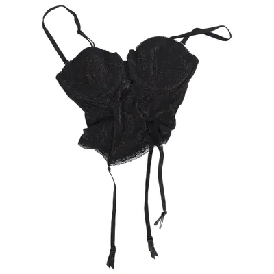 Bustier (Black) from Gina Benotti Cotton, Elastane, Metallic fiber, Polyamide
