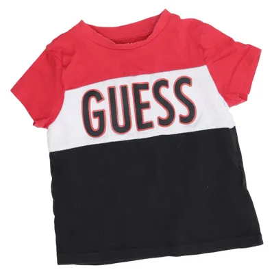 T-shirt (Rød, Hvid, Sort) fra Guess Kids Bomuld